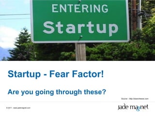 ©  2011  |  www.jademagnet.com Startup - Fear Factor! Are you going through these? Source - http://searcheeze.com 
