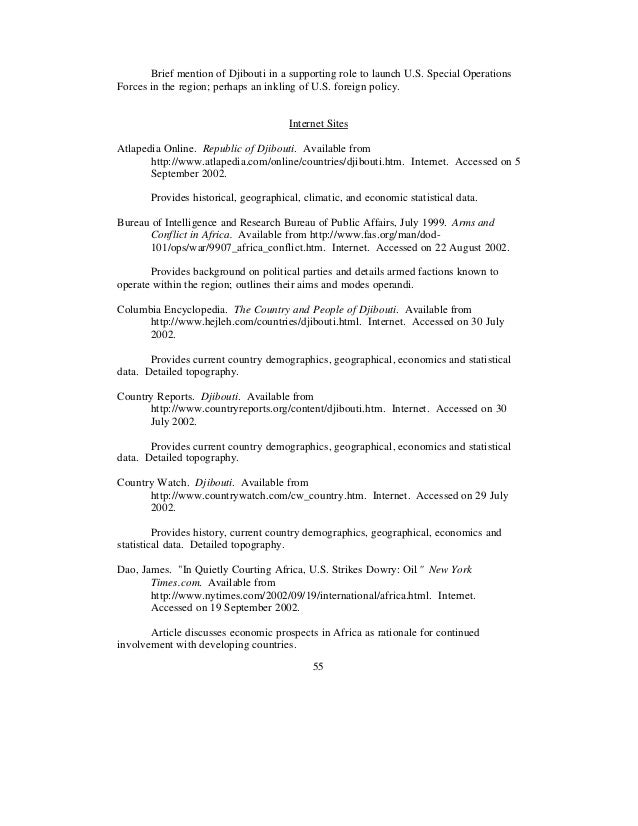 Thesis Statement Examples Essays Science Development Essay also How To Write A Thesis For A Narrative Essay The Feasability Study Of Djibouti As Itermediate Base For Us Force English Essay Sample