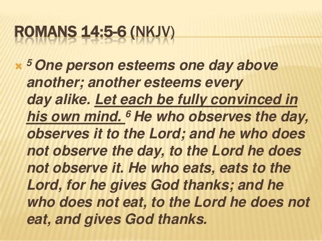 The Sabbath Of The Lord