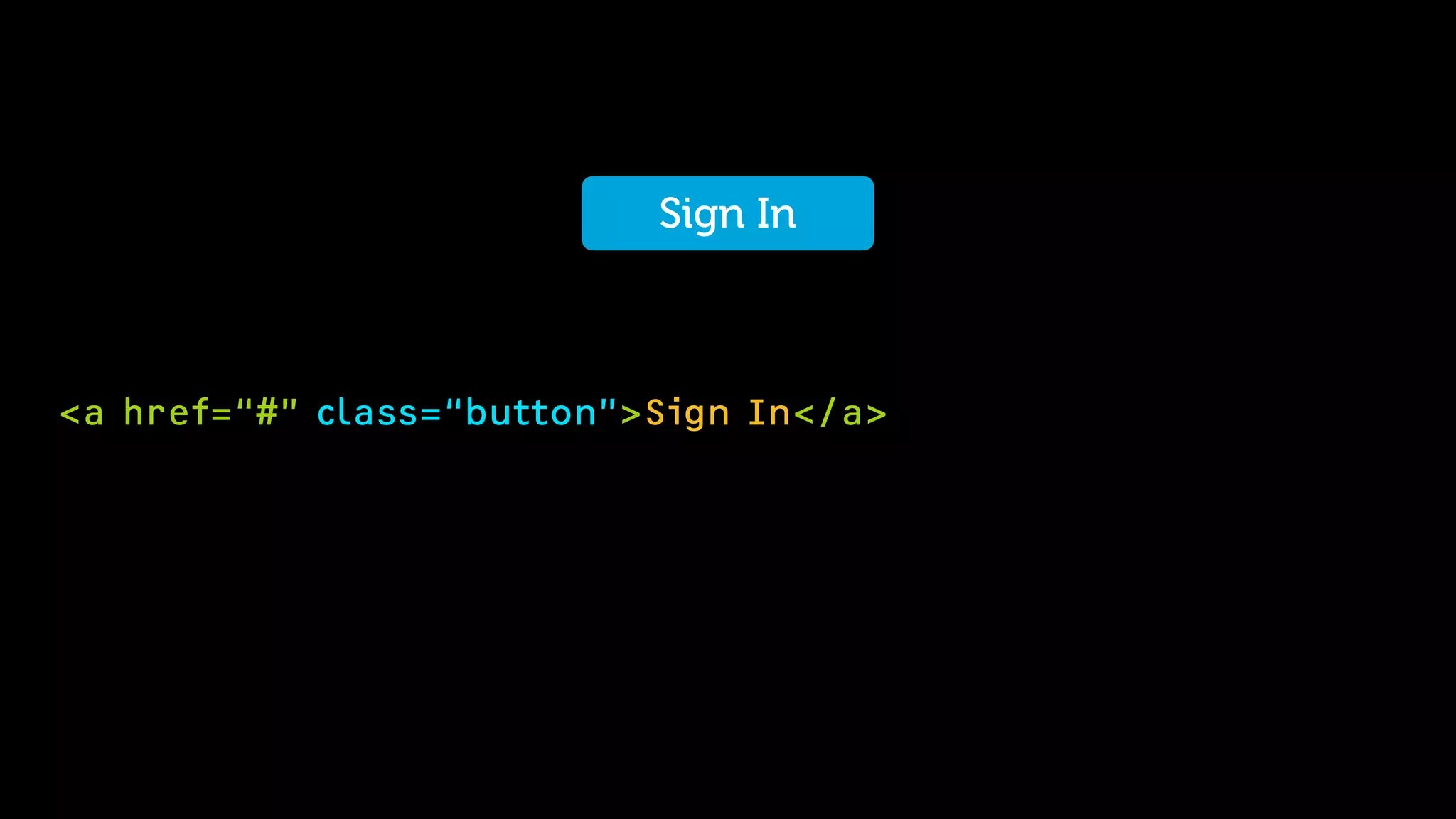 <a href=“#” class=“button”>Sign In</a>
Sign In
 
