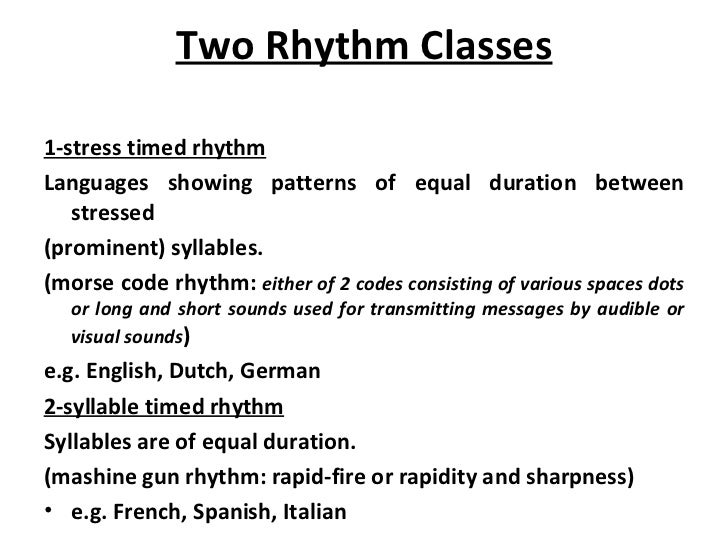 The features of the connected speech final