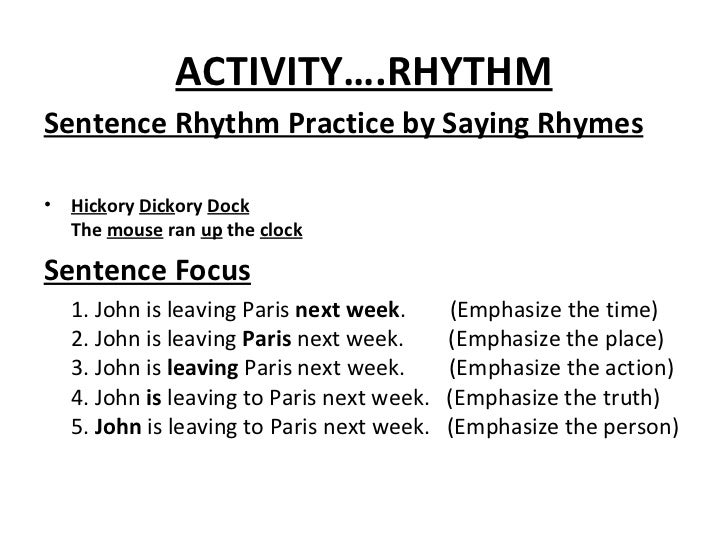 The features of the connected speech final