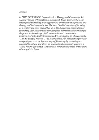 The felt sense | PDF