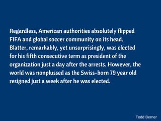 The FIFA Corruption Saga and What It Means for American Soccer