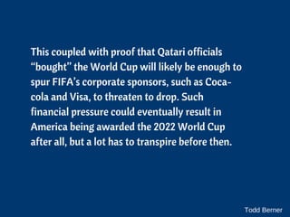 The FIFA Corruption Saga and What It Means for American Soccer