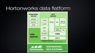 Hortonworks data flatformHortonworks data flatform
 