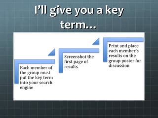 I’ll give you a keyI’ll give you a key
term…term…
 