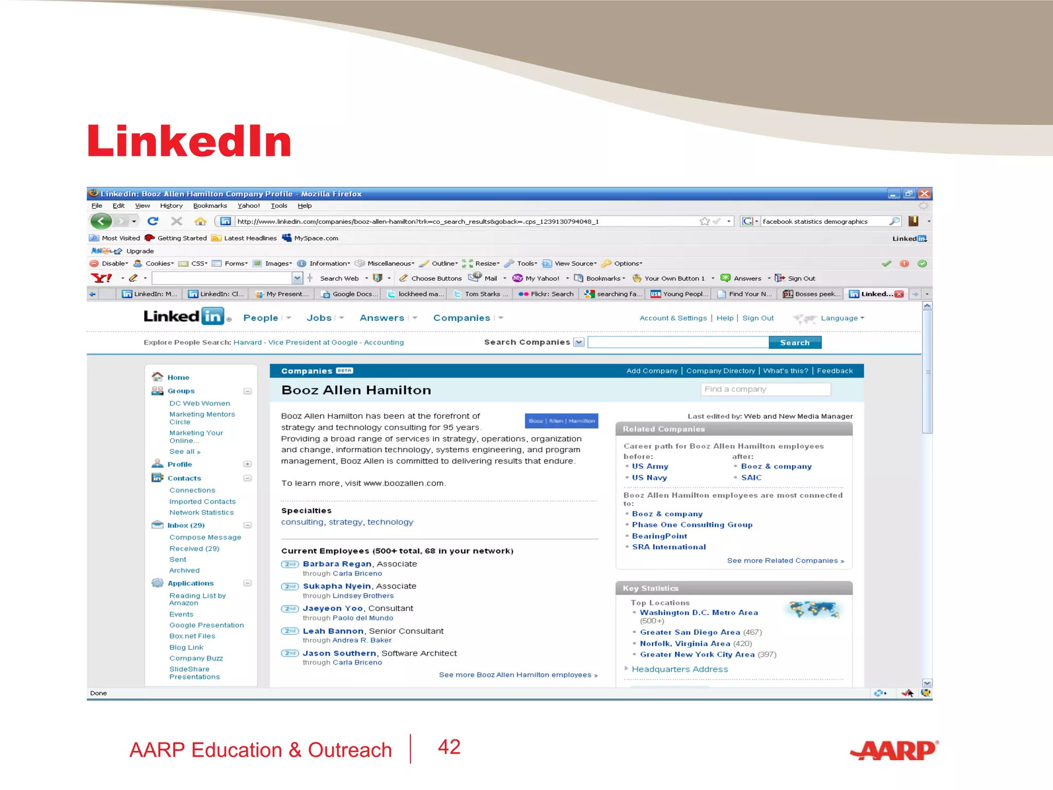 LinkedIn AARP Education & Outreach 