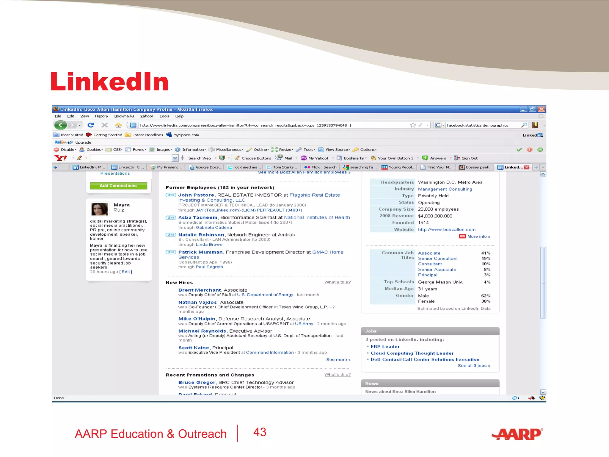LinkedIn AARP Education & Outreach 