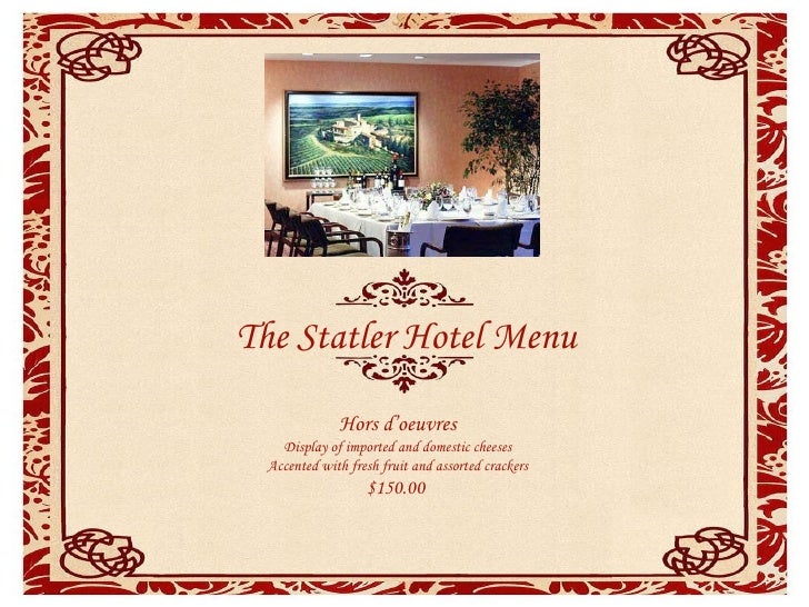 Four Seasons Room Statler Hotel Four Seasons Room Statler Hotel