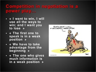 The final negotiation