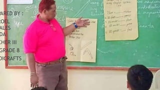 THANK YOU SO
MUCH....
PARED BY :
ROEL
ALES
DA
CHER III
GRADE 8
DICRAFTS
 