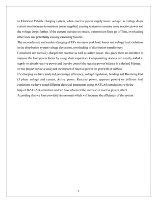 “Reactive Power Assessment with And Without Electrical Vehicle Charging ...