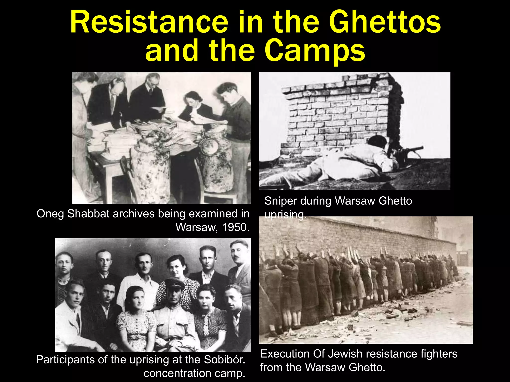 Crematorium IThe first killing center was located at Auschwitz I.  It was built partially underground and housed a primitive gas chamber along with several crematory ovens. View of the walled entrance.  April 1945.Note the small access lids in the roof through which Zyklon-B crystals were dropped. 