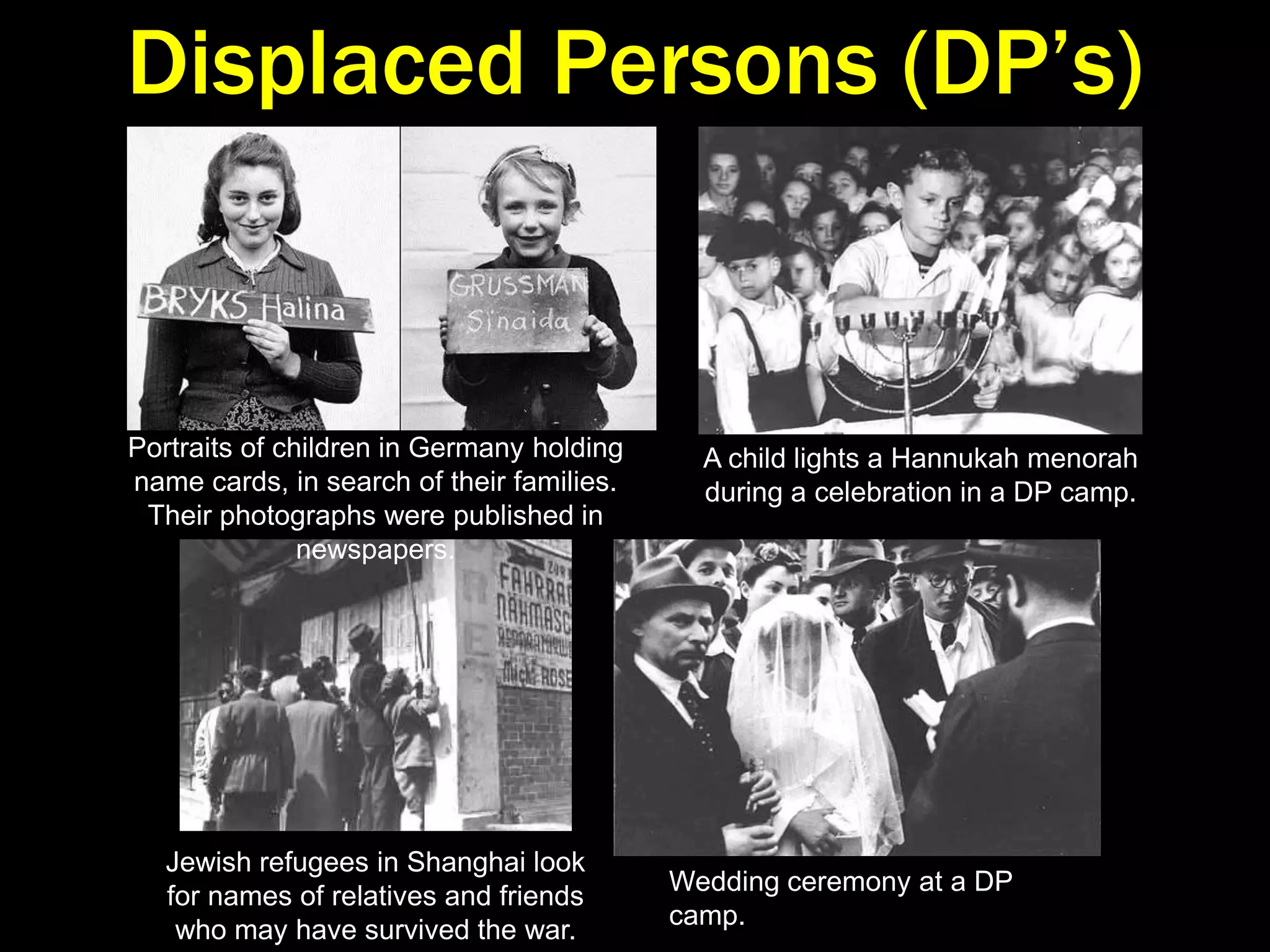 Death MarchesAs the Allied armies closed in on the Nazi concentration camps, every effort was made to conceal the crimes that had been committed.Camps were dismantled or abandoned.  In the dead of winter, prisoners were taken by train and/or foot toward the heartland of Germany with hopes of preserving the slave labor force for the Reich.Thousands froze to death or died.“Death March” by Ella Liebermann Shiber