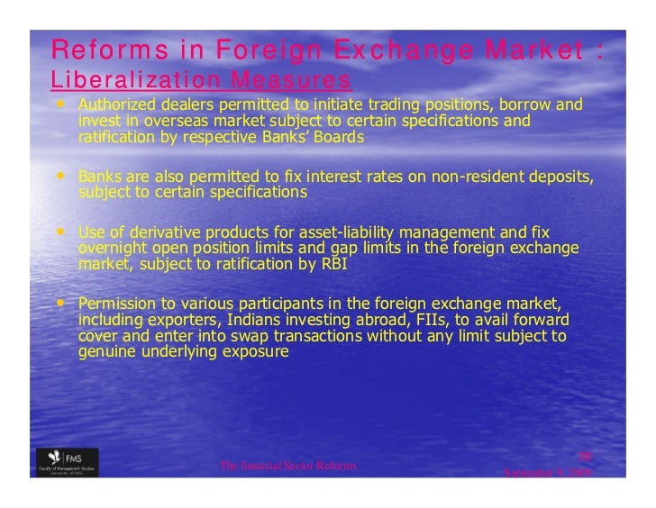 Forex market reforms in india