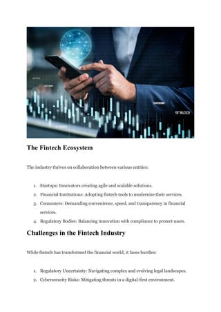 The Fintech Industry: Pioneering the Future of Financial Innovation | PDF