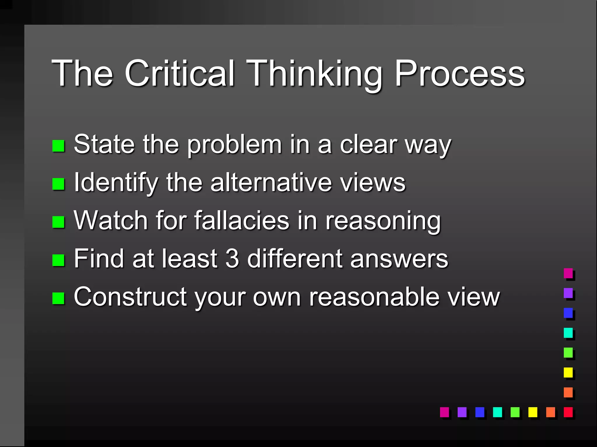 CRAETIVE THINKING - Creative Thinking (7) | PPTX