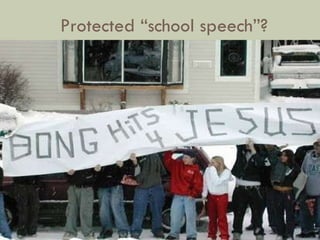 Protected “school speech”? 