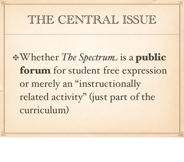 The First Amendment, HS press, & Colorado Student Free Expression Law