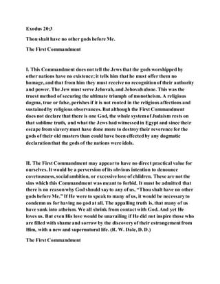 The first commandment | DOCX