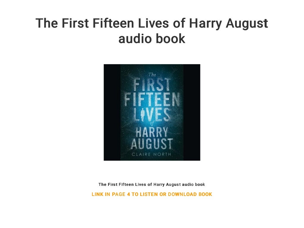 The First Fifteen Lives of Harry August audio book