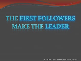 Via CEO Blog – Time Leadership by Jim Estill on 4/19/2012
 