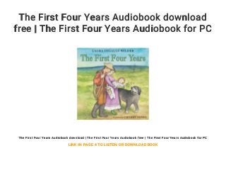 The First Four Years Audiobook download
free | The First Four Years Audiobook for PC
The First Four Years Audiobook download | The First Four Years Audiobook free | The First Four Years Audiobook for PC
LINK IN PAGE 4 TO LISTEN OR DOWNLOAD BOOK
 