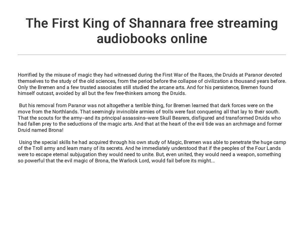 download first king of shannara download first king of shannara