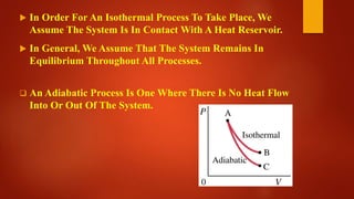 The first law of thermodynamics | PPTX