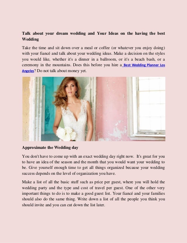 the first steps to planning a wedding