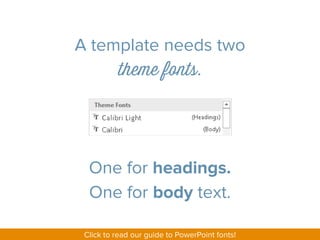 The five parts of a great PowerPoint template | PDF