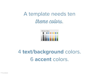 The five parts of a great PowerPoint template | PDF
