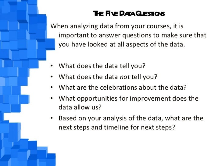 The Five Data Questions
