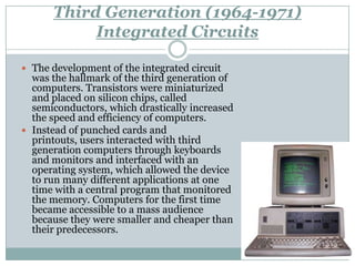 The five generations of computers | PPTX