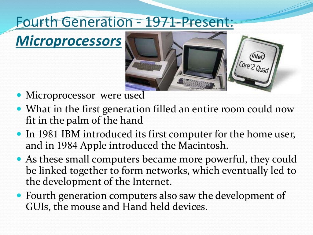 powerpoint presentation on generation of computer
