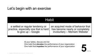 The Five Habits of Highly Effective Agile Organizations @ GOAT2018 | PPT
