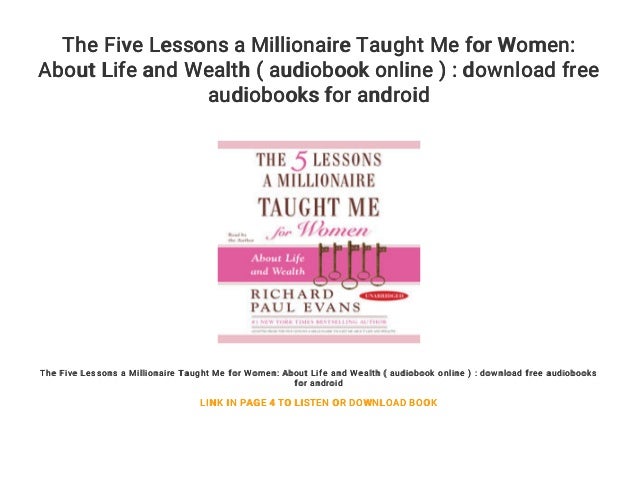 5 lessons a millionaire taught me free download