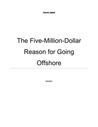 Travis GrierThe Five-Million-Dollar Reason for Going Offshore4/6/2011<br />The Five-Million-Dollar Reason for Going Offshore<br />Terry Coxon, Senior Editor/Economist<br />By Terry Coxon, The Casey Report<br />Terry Coxon, co-editor of The Casey Report, is president of Passport Financial, Inc., and for over 30 years has advised clients on legal ways to internationalize their assets to optimize tax, wealth protection and estate planning goals. Read here how you can take advantage of a U.S. tax act and save a lot of money in the process…<br />Just when you thought there was nothing more the U.S. government could do to motivate you to ship your financial life offshore, they came up with another one. And if you have a sizeable net worth, it’s a big one; you could save your family $2.2 million in taxes by acting on the opportunity during the next 21 months. A husband-and-wife effort could save twice as much.<br />Included in the 2010 Tax Act passed by Congress late last year are gift and estate tax rules that apply only in 2011 and 2012. Compared to the rules they replaced, and compared to the rules that will take effect in 2013, they are especially permissive. The tax savings come from exploiting those interim rules before they expire.<br />For this year and next, you are granted a $5 million exemption from gift tax. If your bank account can handle it, you could write a check today for $5 million to someone in the next generation and incur no gift tax.<br />But it’s a use-it-or-lose-it opportunity. Starting in 2013, the exemption from gift and estate tax drops to $1 million, and the top tax rate on gifts and estates rises to 55%. (That’s substantially a reversion to the rules in effect in 2002.) So if you do nothing, you lose a free opportunity to reduce your taxable estate by a net amount of $4 million – which, at a 55% tax rate, means your family loses an opportunity to avoid $2.2 million in estate tax.   <br />Impediments<br />Estate tax has always been an avoidable levy. Regardless of the level of wealth, for those who planned well and planned early, the tax eventually incurred was trivial. The 2010 Tax Act doesn’t change that fact, it just makes it easier, until the end of next year, to exploit the fact. Even so, most people will let the $5 million opportunity slip by, as people always do with estate-tax saving opportunities. Because I hope you won't be one of them, let’s look at the practical impediments to effective estate planning, the things that get in the way and eventually cost the survivors so much in unnecessary tax.<br />Haven’t Gotten to It. Estate planning is not the kind of topic that draws most people in. And it’s generally about the far future, so it’s easy to tell yourself there will be plenty of time to deal with it later. If that sounds like you, maybe the $5 million opportunity that Congress is offering for just the next 21 months will spark some action.<br />Already Did It. If you’ve already done your estate planning homework, you probably don’t want to reopen the matter. But if you have a large estate, making that effort could save your heirs $2.2 million in estate tax.<br />They’ll Waste It. The thought of your 16-year-old grandson touring America on a $50,000 motorcycle likely does not live up to your highest hopes for posterity. Many wealthy individuals hold back from making gifts to younger generations because they don’t want to see the money wasted. Concern that gifts would remove capital from the control of the family’s most astute investor and cunning financial manager also discourages gifts. But such concerns are easily dealt with by using a trust. You can make a gift to an irrevocable trust of which you are the trustee. The property escapes the reach of estate tax, but you continue to decide how the money is invested and when it turns into spendable cash for the beneficiaries.<br />I Might Need It. You don’t want to do such a thorough job of estate planning that you plan yourself into the poorhouse. It’s pleasant to contemplate the financial head start you can provide for future generations, but not if you see yourself at the margin of the picture signing up for food stamps.<br />Offshore Solution<br />Those are the four reasons the government is able to collect billions of dollars in otherwise avoidable estate taxes every year. There's a way to shrink every one of those reasons and keep your family from eventually contributing to the government’s annual take: use an offshore trust. Here's what happens when you put an offshore trust at the center of your financial planning.<br />Haven’t Gotten to It. For reasons I’ll touch on, an offshore trust is the optimal environment for estate planning. But that’s really just a footnote.<br />An offshore trust is a cornucopia of benefits you can enjoy now. It provides unbeatable protection for your assets – protection from aggressive lawsuits, protection from lightning asset seizures and protection from the possible gold confiscation and currency controls that have many investors worried. It gives you entry to all types of foreign financial institutions, most of which no longer want to deal directly with Americans. That means more and better opportunities for profit and for truly effective diversification, and it means access to tax-efficient investment products you can’t get in the U.S.<br />Because those benefits begin right from the start, they counter the psychology of procrastination. And once you’ve established an offshore trust to gain those benefits, it only takes about 5 minutes of your attention to use the trust to capture the $5 million advantage I’ve been discussing.<br />Already Did It. An offshore trust can accommodate every estate-planning strategy your lawyer has told you about. You won't need to reinvent your estate plan, you'll just need to relocate it. And while you're doing so, you can bring it up to date to exploit the opportunity that was handed to you by the 2010 Tax Act.<br />Moving your estate plan offshore achieves an additional, highly attractive advantage. After your lifetime, the trust completely disconnects from the U.S. tax system. Distributions to your survivors will be reportable and partly taxable, but no one will be subject to U.S. tax on earnings the trust accumulates. The trust needn't be in anyone's taxable estate ever again. And no one will have a U.S. reporting obligation for the trust itself. That's as out of town as money can lawfully get.<br />They'll Waste It. An offshore trust can do as well as a domestic trust in dealing with the spendthrift problem, and maybe a little better. It has an edge because it provides better protection from the creditors some of your heirs someday might attract. In the meantime, it allows you to continue to manage the underlying investments just as you do now.<br />I Might Need It. Here is where an offshore trust shines for anyone who wants to exploit the $5 million opportunity.<br />If you transfer money to a trust, whether offshore or not, and you include yourself as a discretionary beneficiary (one who is eligible to receive a distribution but who has no fixed right to demand a distribution), and you later discover that you need the money for yourself, the trustee will have the power to give it to you. But if the trust is formed in the U.S., the money in the trust probably will remain in your taxable estate, because courts in the U.S. generally will tap into such a trust to satisfy your creditors.<br />By the standards of U.S. gift tax rules, if something is still available to your creditors, you haven't really given it away. (A few states have passed laws that attempt to protect such a trust from the grantor's creditors, but those laws can't protect a trust formed in the U.S. from lawsuits against the grantor in federal courts. The money is still available to at least some of the grantor's creditors, so it is still in the grantor's estate.)<br />The situation in some offshore jurisdictions is different. You can include yourself as a discretionary beneficiary of your trust, and if you later have a problem with a creditor, the courts there will tell your creditor to go away. Because the trust is protected from your personal creditors, your transfers to it move the money out of your taxable estate – even though the trustee has the authority to give the money back to you if you later need it.<br />With an offshore trust, the money's continued availability for your own support makes it far easier to exploit the $5 million opportunity that Congress has handed to you. And if you are married, it's a $10 million opportunity, but it runs out at the end of 2012.<br /> [The editors of The Casey Report – among them investing legend Doug Casey – leave no stone unturned to inform investors of the profit opportunities hidden in today’s volatile markets. While the U.S. dollar is losing more of its value every year and the economic crisis continues unabated, there are strategies to stave off the slow drip-drain on your bank account. Read the details here.]<br />Distributed By www.WhatisGold.net<br />