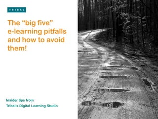 The “big five”e-learning pitfalls and how to avoid them! Insider tips from  Tribal’s Digital Learning Studio 