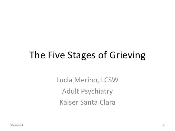 The five stages of grieving