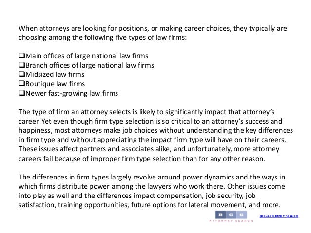 choosing between law firms how