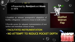 The flap techniques for pocket therapy | PPTX