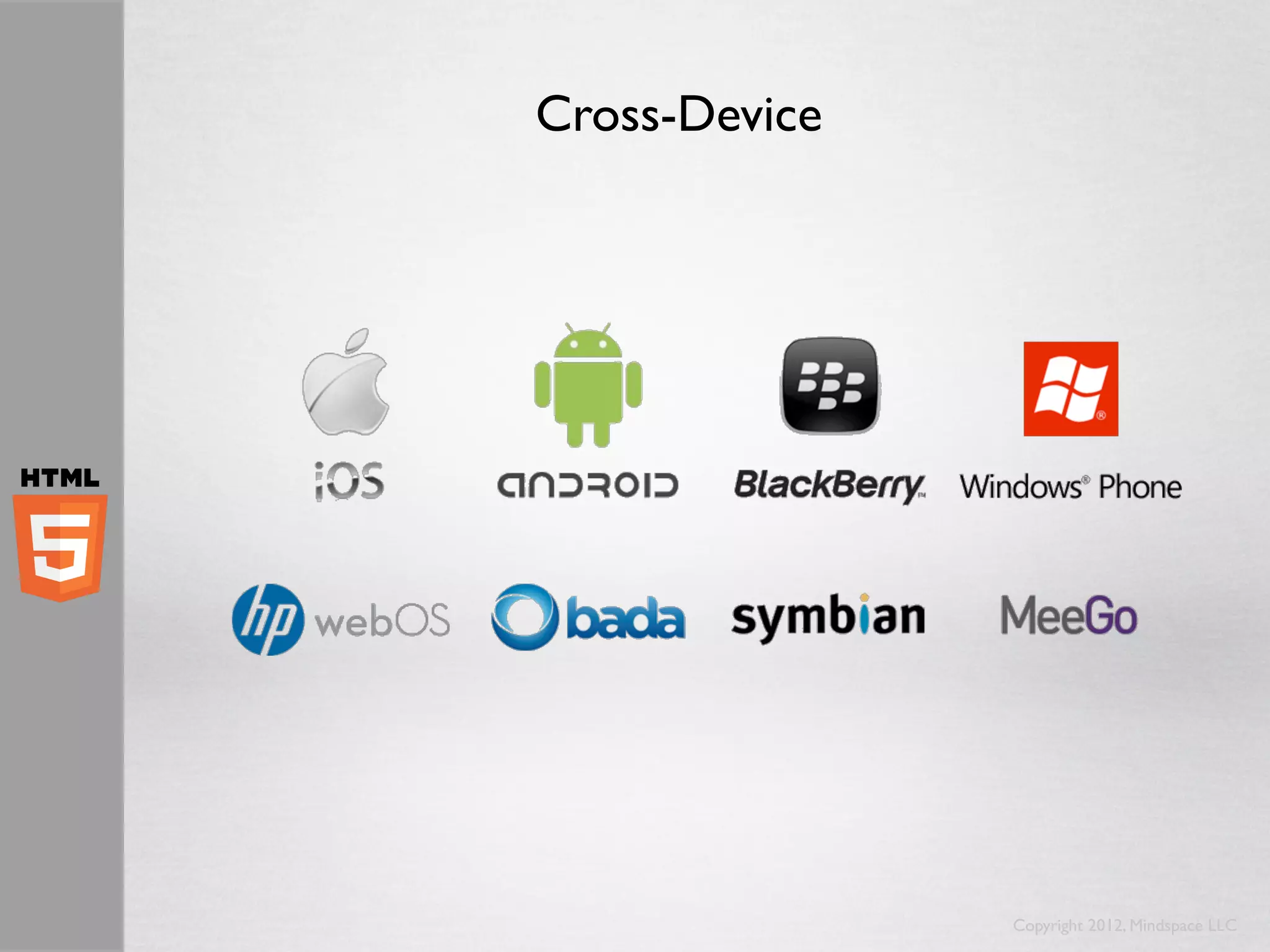 Cross-Device




               Copyright 2012, Mindspace LLC
 