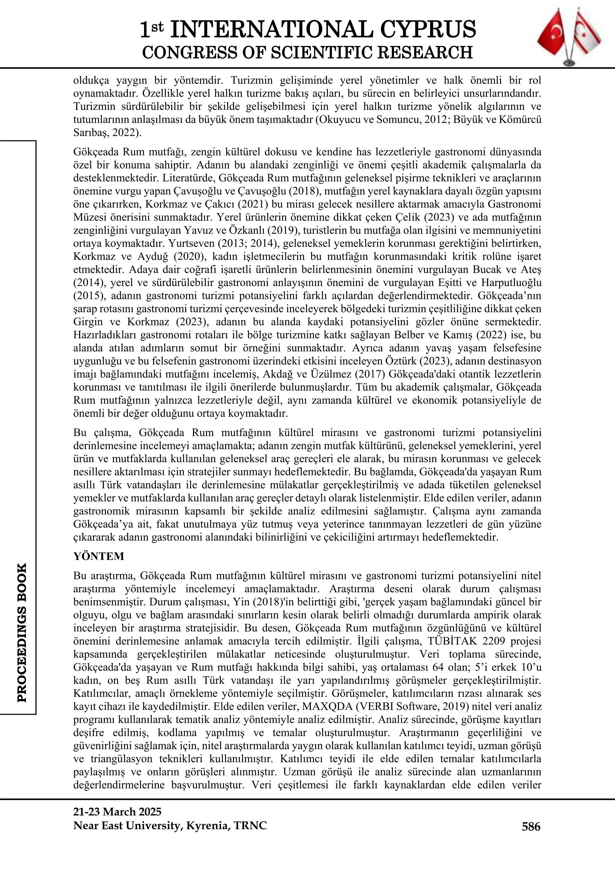 THE FLAVOR OF CULTURAL HERITAGE AND GASTRONOMY TOURISM- GOKCEADA GREEK ...