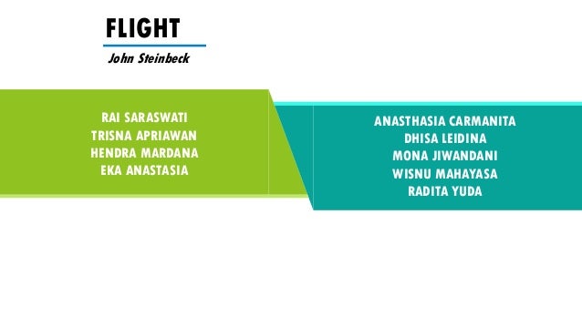 Flight john steinbeck analysis