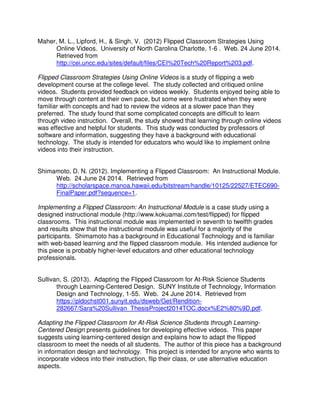 The Flipped Classroom | PDF