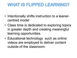 The flipped classroom | PPTX