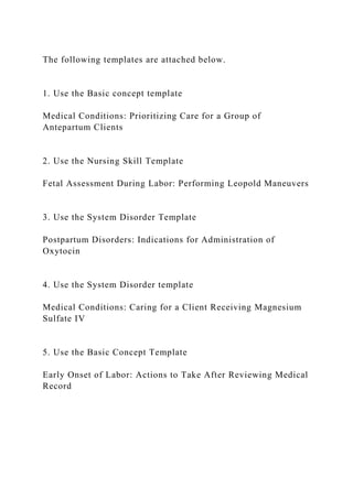 The following templates are attached below.1. Use the Basic co.docx