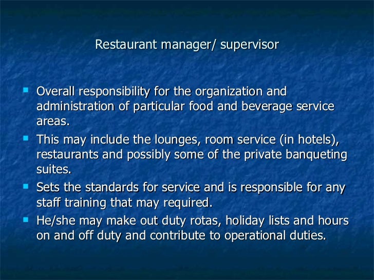 food service industry